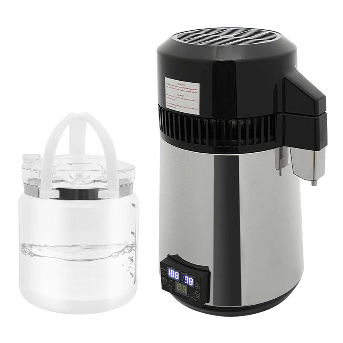 1.1L/H Wasseraufbereiter Maschine, Reinwasser Maschine, Wasserstation, Osmoseanlage, Wasserfilter, Trinkwasserfiltersystem, 4 L, Touch-Bedienung
