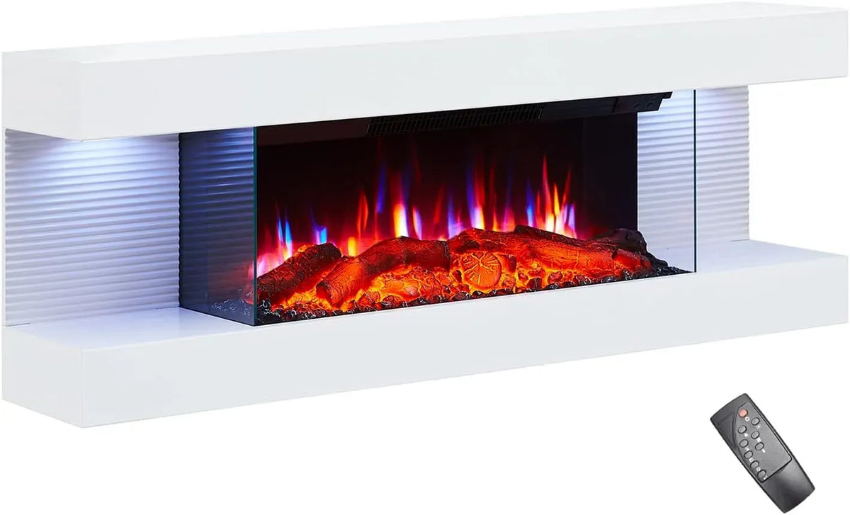 Wandkamin, 1800 W, Weiß, BALDERIA, Elektrisch