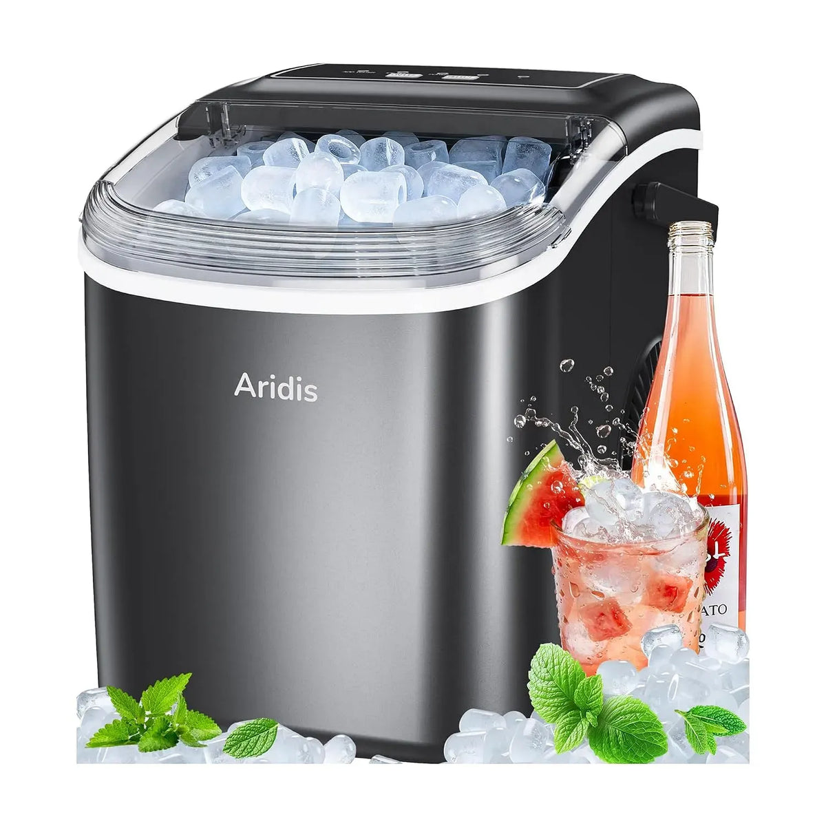 Eiswürfelmaschine 12kg/Tag, 2 Eiswürfel Größen