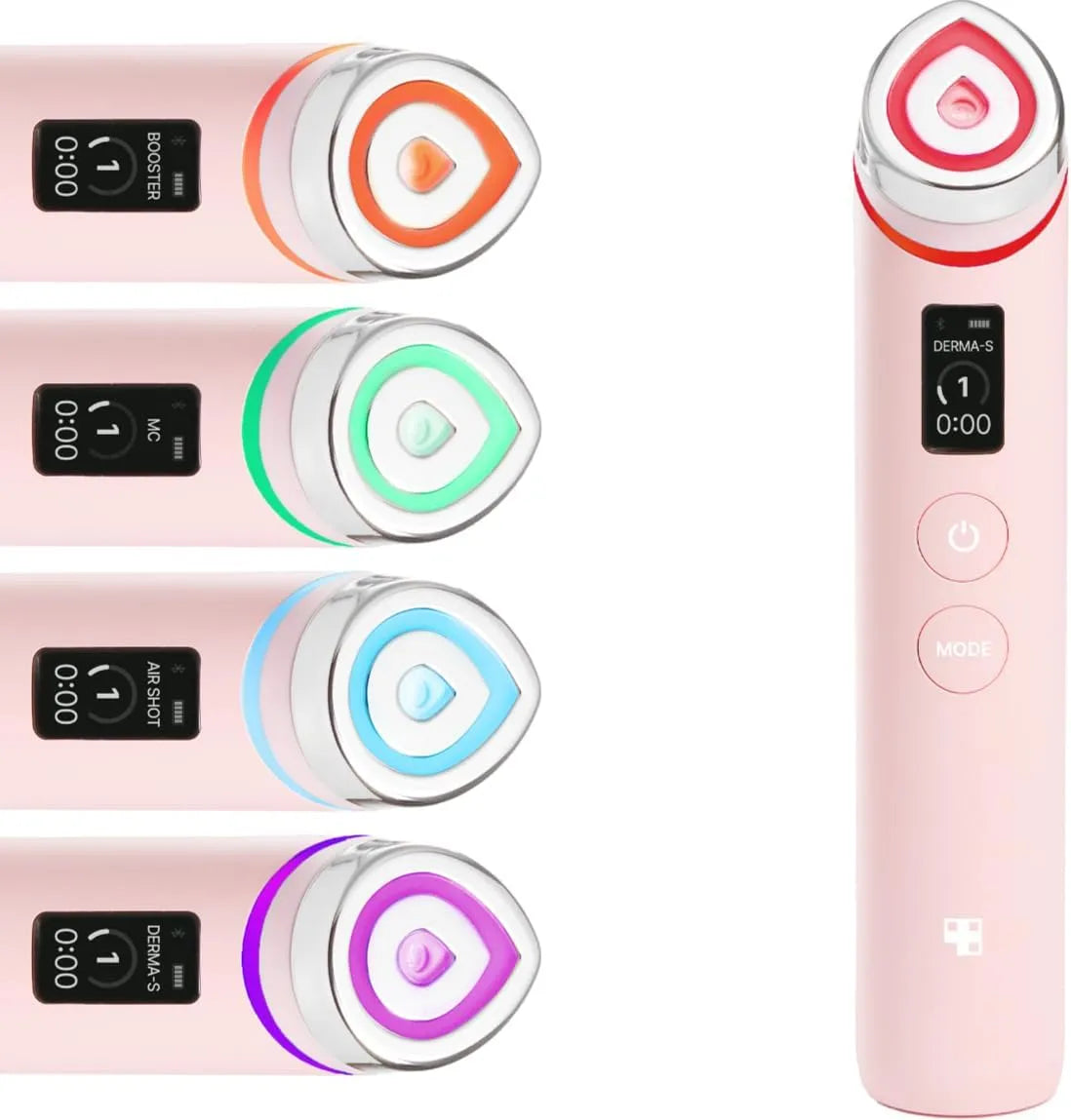 6-in-1 Gesichtsmassagegerät, Beauty-Gerät, Boost, Glas, für strahlende & festere Haut, medicube