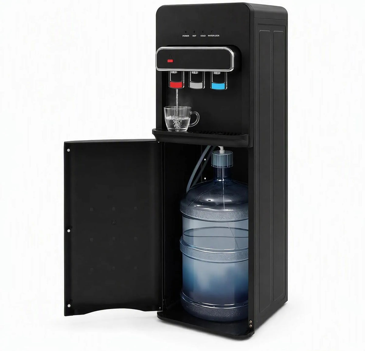 5-Gallonen-Flasche Gallonen-Flasche, Wasserspender, Schalter, 96cm, 19 L, 10 bis 95 °C, 96 cm, für Büro&Praxis