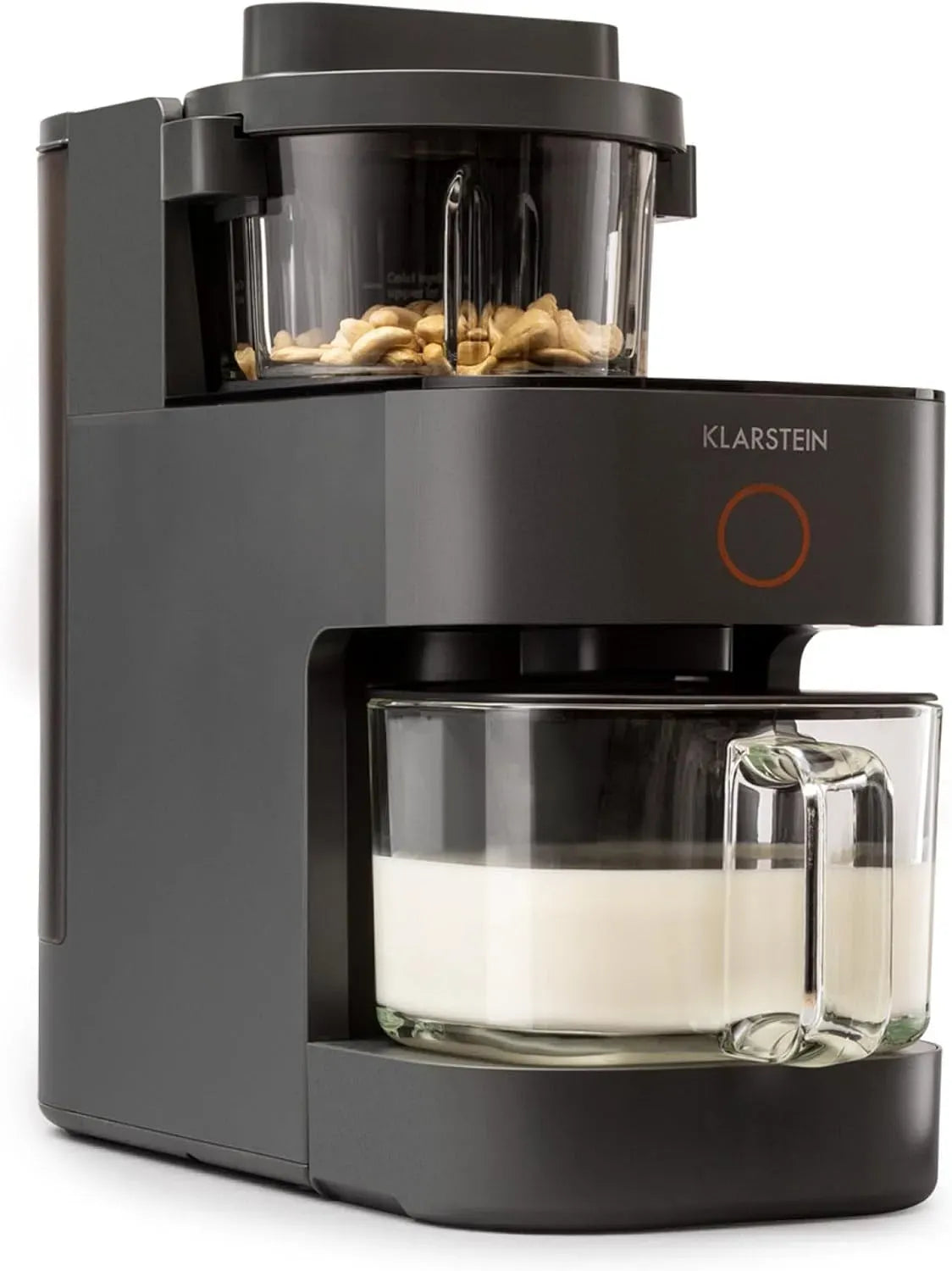 Klarstein Standmixer, 1250 W, Touch-Bedienung, Schwarz, Smoothie Mixer mit 360° Heiztechnologie, 000 U/min, Touchscreen