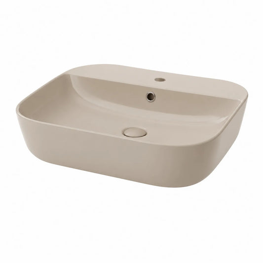 Waschbecken Keramik Beige 60cm