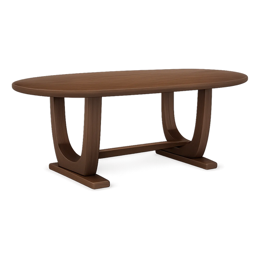 Ovaler Holztisch 180x90x75cm