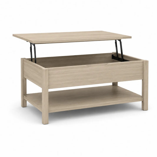 Holz Couchtisch mit Hebemechanismus 100x60x50cm
