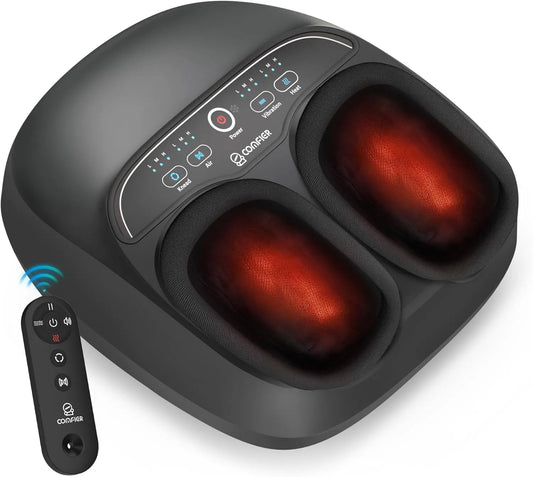 3D-Knetrollen Fußmassagegerät, Transportrollen, 3D-Optik, Wärmefunktion, für müde Muskeln & Fußsohlen, COMFIER