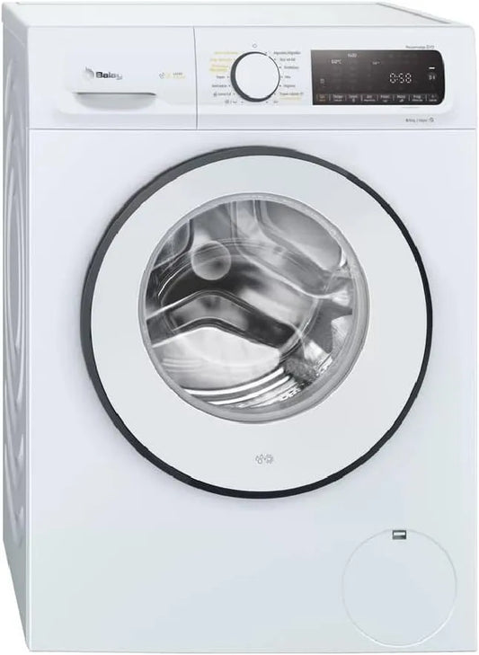 3TW9104B 1400 rpm, White, 10/6 kg, Weiß, Balay
