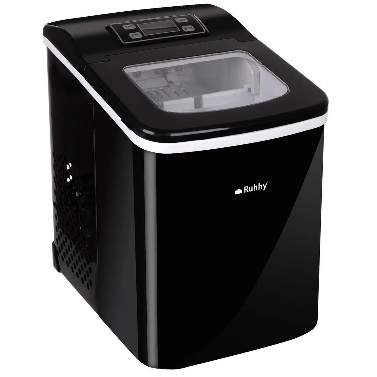 Eiswürfelmaschine, Ice Maker Produziert bis zu 12 kg Eis pro Tag, Büro und Partys 25565, Eiswürfel 2 Eisgrößen