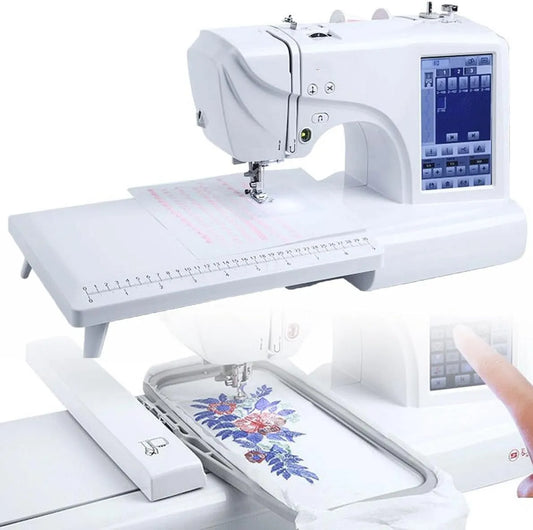 Stickmaschine, Stickautomat, Touch-Bedienung, LCD-Display