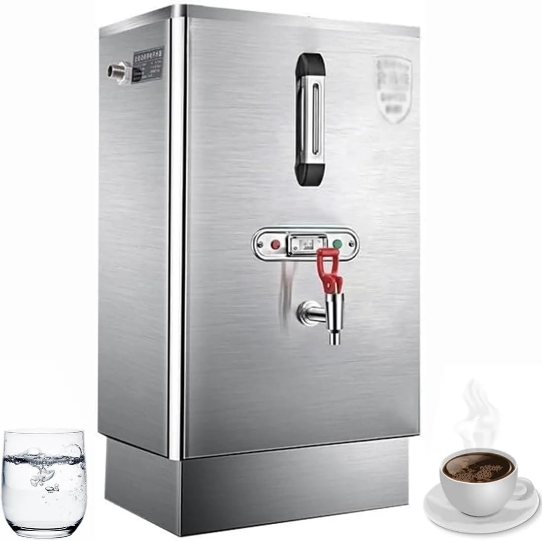 Warmwasserbereiter, Gewerblicher 3-kW-Automatik-Wassererhitzer, Edelstahl, 40-Liter-Edelstahl-Heißwasserspender