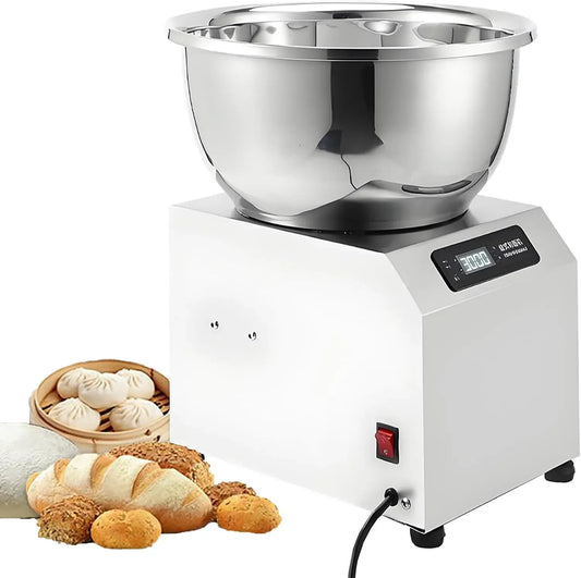Teigknetmaschine, 3 kg, Timer, Edelstahl, für gewerblichen Gebrauch 3kg