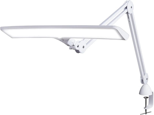 Schreibtischlampe, Bastelleuchte, Tischleuchte, 15 W, Touch-Bedienung, Weiß
