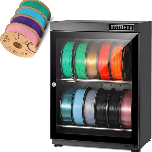 Luftentfeuchter, 70 L, Trockenschrank TPU 70L 3D-Druckfilament, 3D-Optik, fasst 10–12/15–21 Spulen à 1 kg Filament