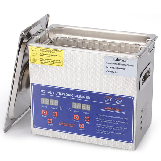 Ultraschallreiniger, Ultraschallreinigungsgerät, 3.2 L, 220 V, Timer, gewerblich, Digitalanzeige, Wärmefunktion, für Labor 220V