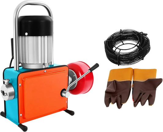 20-150mm Abflussreinigungsmaschine, Rohrreinigungsgerät, 1000 W, 150 mm, für Abfluss in Bad oder Küche, Rohrreinigungsmaschine
