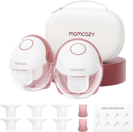 Milchpumpe 2er-Pack, elektrische Stillpumpe, tragbar, 3 Modi & 9 Stufen für maximale Diskretion und Komfort, 24 mm