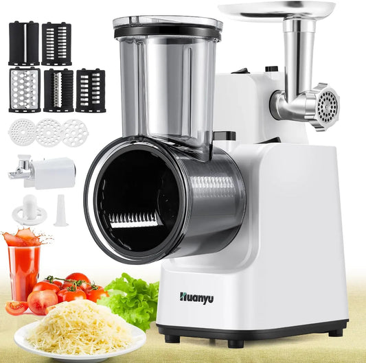 Gemüseschneider, Fleischwolf, 250 W, Weiß, für Obst
