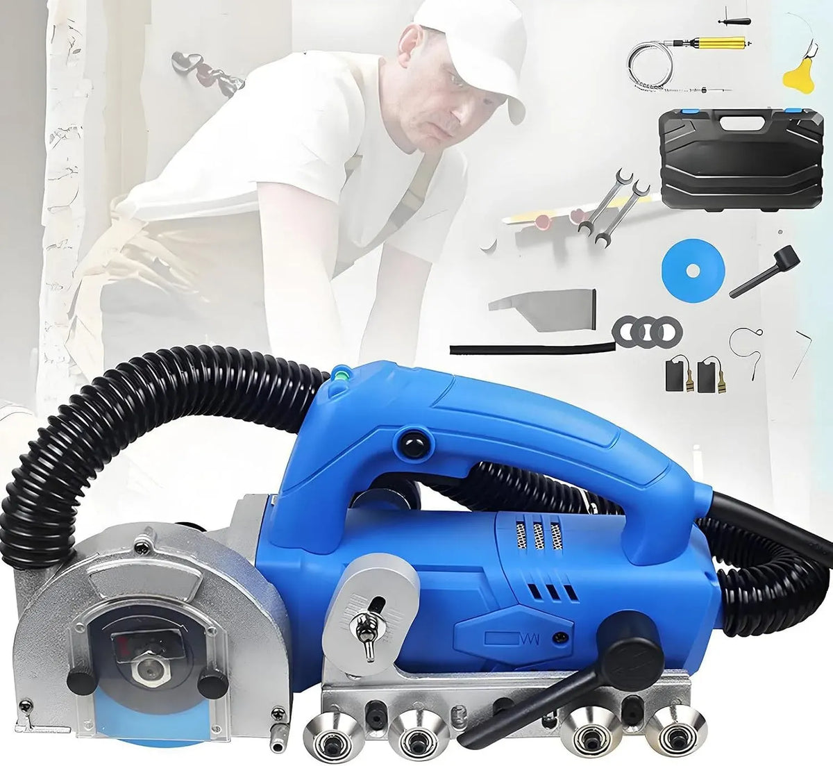Fliesenreinigungsmaschine, Fugenreiniger, 1200 W, für Keramikfliesen
