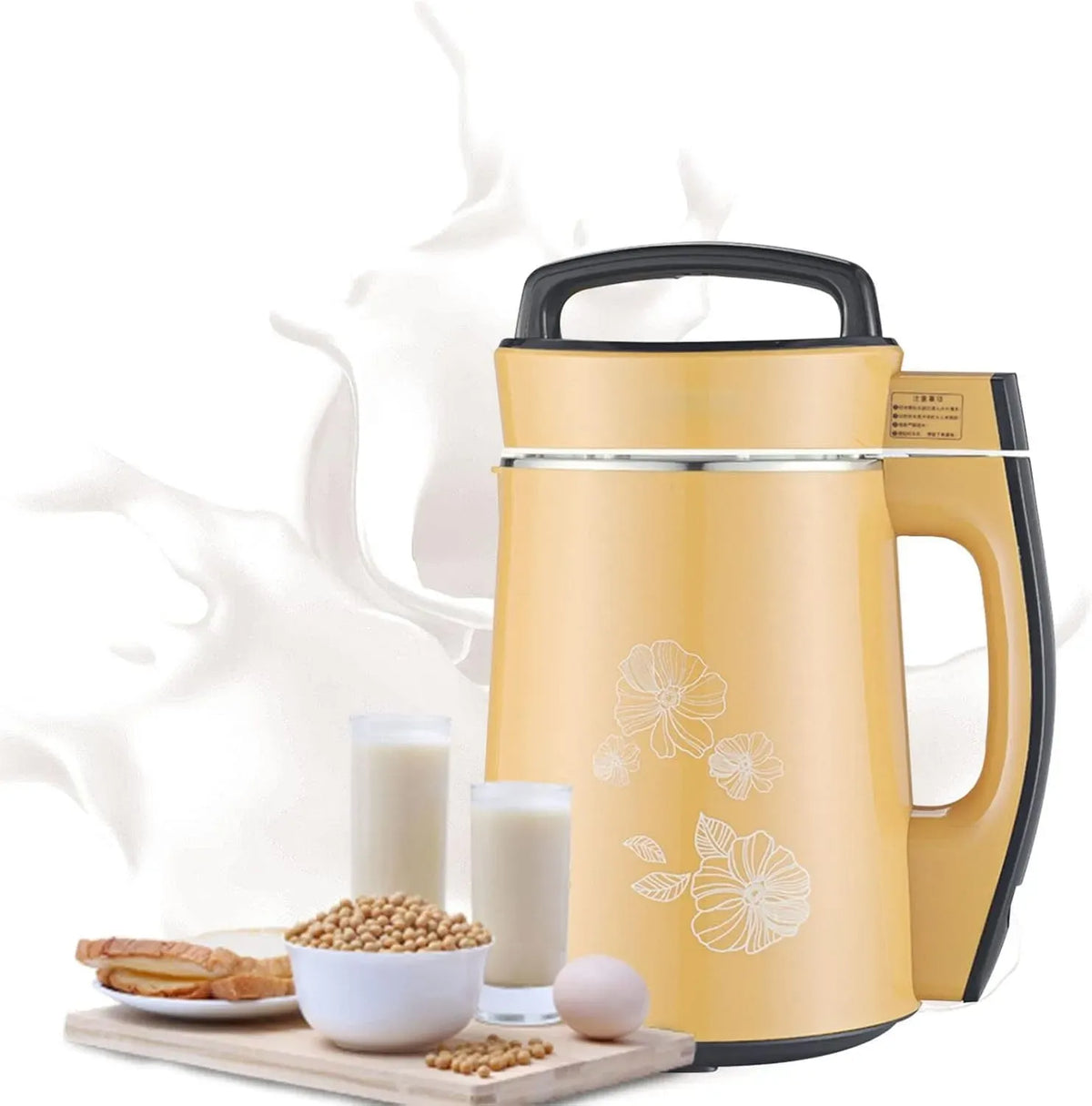 Sojamilchbereiter, leise, Edelstahl, für Mandelmilch