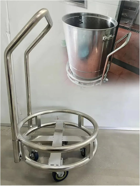 Dampfgarer, Wagen, 52 cm, Gastronomie, Edelstahl, für Ilatierte Eimer