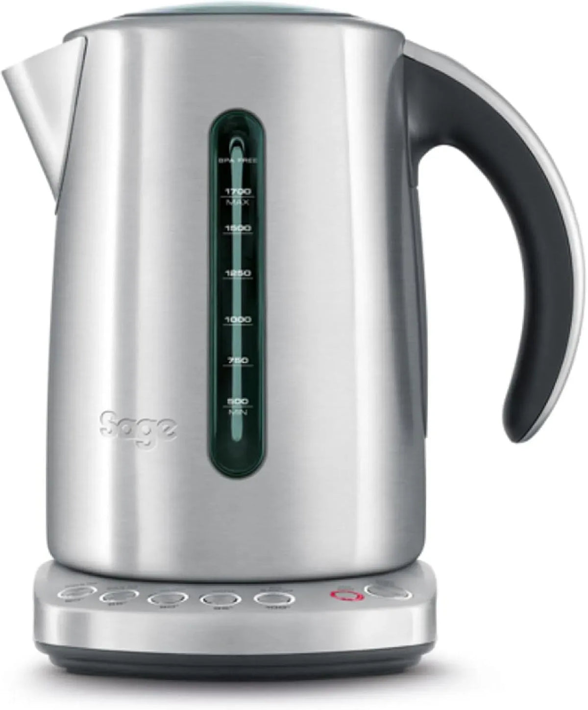 Sage kabelloser, The Smart Kettle, Leiser, Gebürsteter Edelstahl