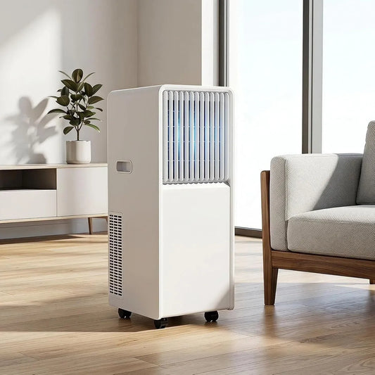 Klimaanlage 24H, tragbar, Timer, leise, Leiser Schlafmodus, Timer für Schlafzimmer Büro, 12000 Btu, KOM