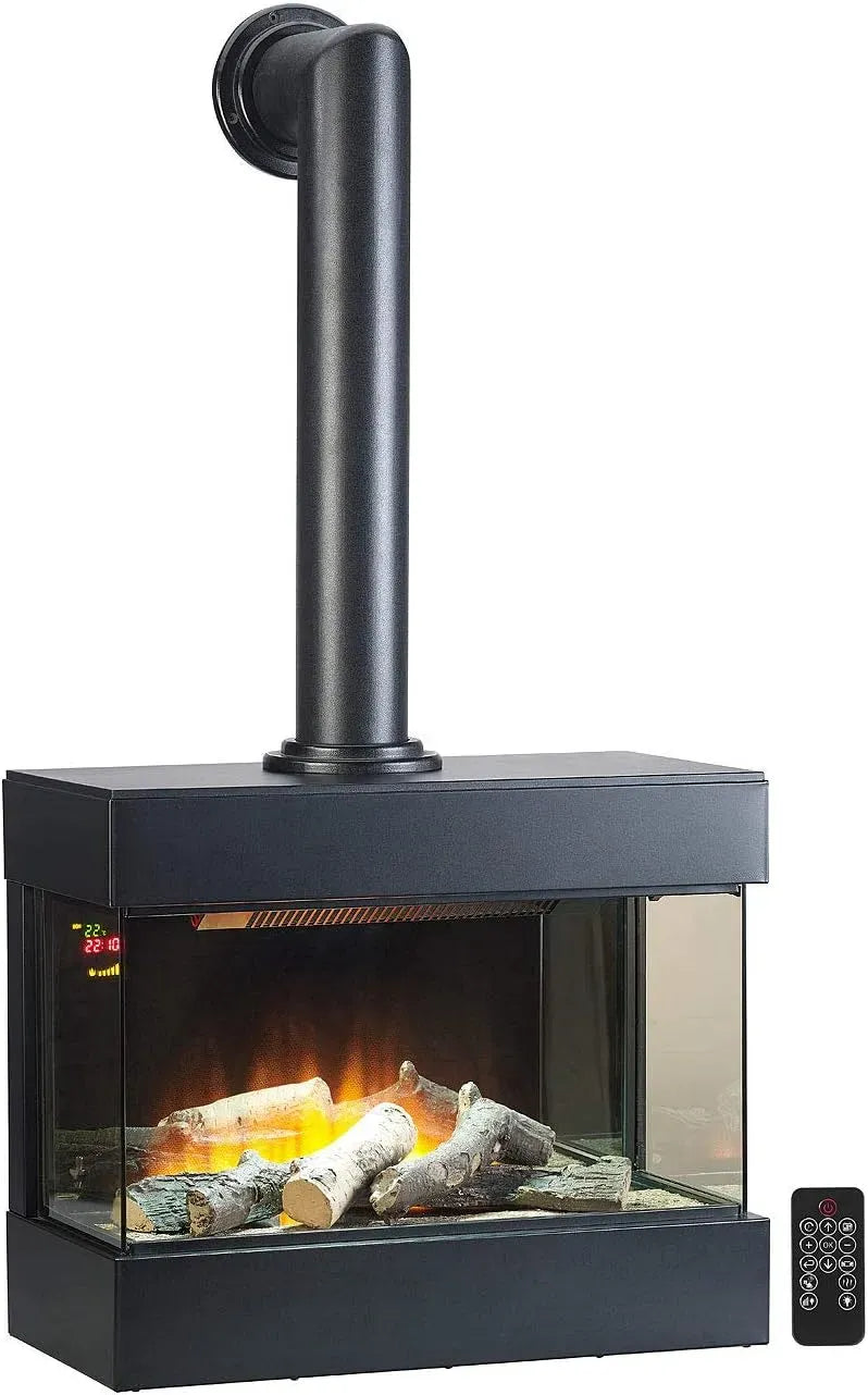 3D-Flammeneffekt Nostalgie-Elektro-Wandkamin, Elektrokamin, Kaminofen, elektrischer Kamin, 60 cm, 000 W, 2.000 W, 3D-Optik