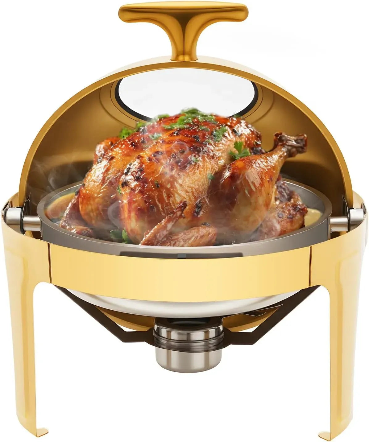 Chafing Dish Warmhaltebehälter, 6 L, Warmhaltefunktion, Edelstahl, 6L Warmhaltebehälter Buffetwärmer