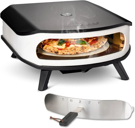 Elektrischer Pizzaofen, 17 Zoll, Ofen zum Backen, Gas-Pizzaofen, cozze® 17' Gas-Pizzaofen mit rotierendem Pizzastein