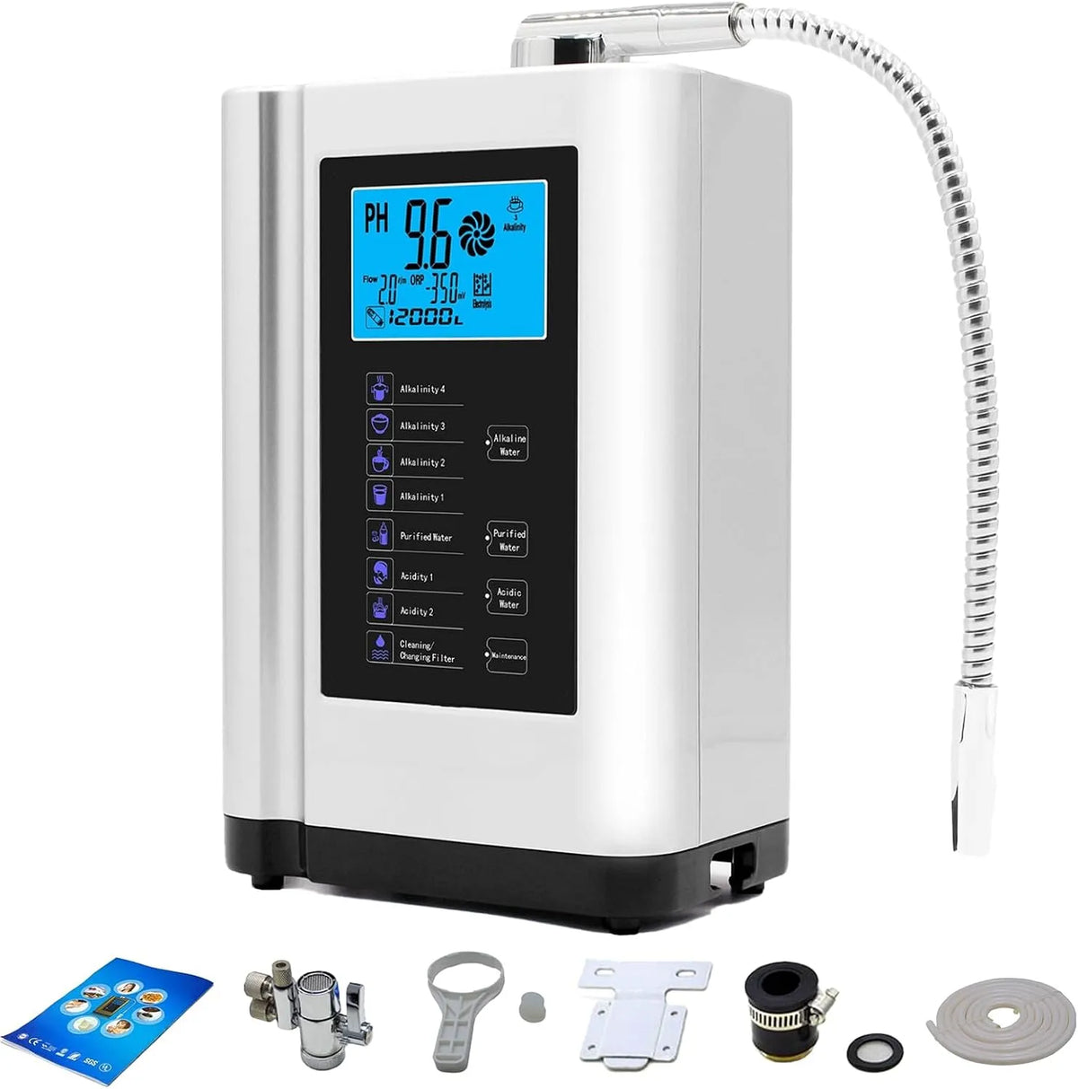 Filter, 8000 L, Weiß, für Zuhause, Pro, Ph-Wert 3,5–10,5
