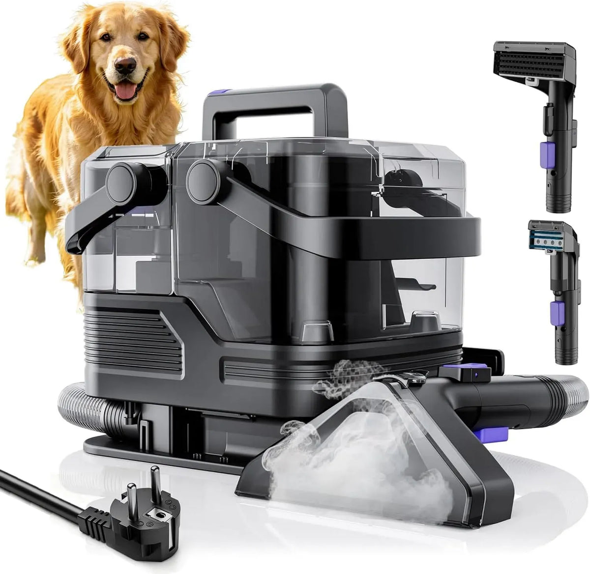 reinigungs maschine, Spot Cleaner, Polsterreiniger, Nasssauger, Teppich- und Polsterreinigungsgerät, 20Kpa, tragbar, Dampf, für Haustier Flecken