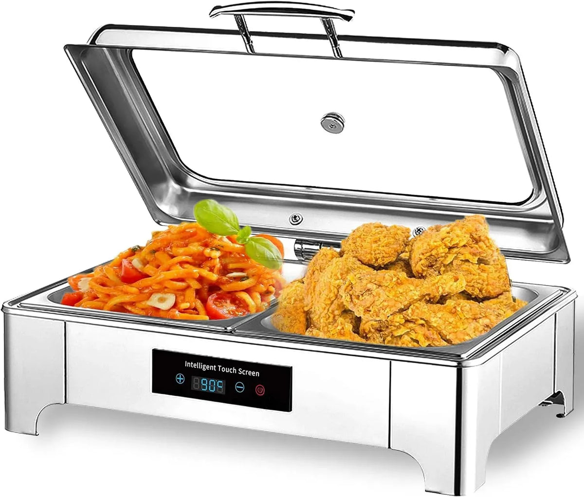Chafing Dish Warmhaltebehälter GN1/3, 9 L, Speisenwärmer, Speisenwärmer Elektrisch Gastro