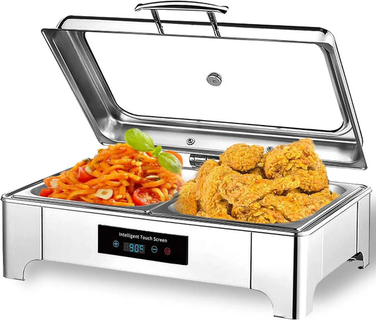 Chafing Dish Warmhaltebehälter GN1/3, 9 L, Speisenwärmer, Speisenwärmer Elektrisch Gastro